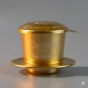 L’amant Café Golden Phin – Luxury Vietnamese Coffee Drip Filter in Premium Aluminum Finish